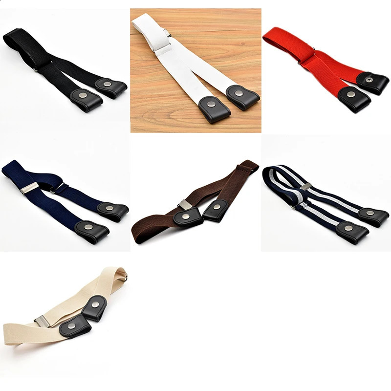 No Buckle Stretch Elastic Waist Belt for WomenMenBuckleFree Jean PantsDressesNo Hassle 241225