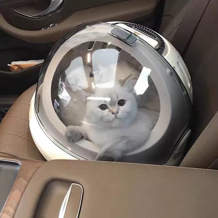 Pet outing space capsule cat multi-functional portable breathable cat bag Four seasons general pet aviation case