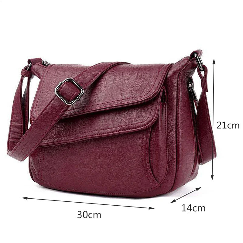Shoulder Crossbody Bags for Women High Quality PU Leather Messenger Bag Female Purse and Handbags Sac A Main er Bag 241223