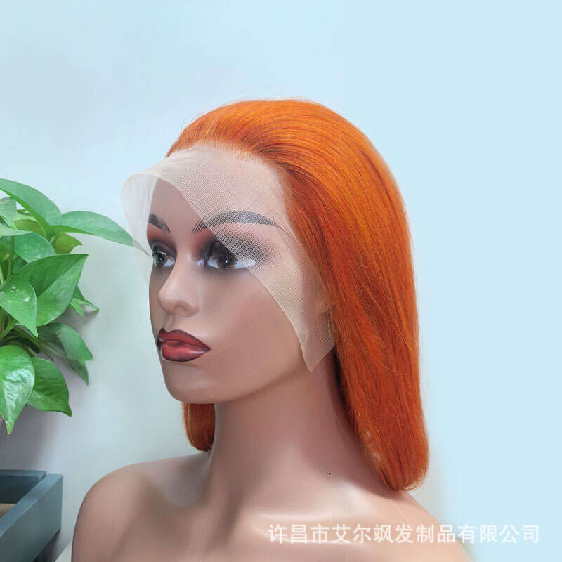 13X4bob Headband Human Wigs Hair Front Lace Real Person Xuchang Wig Kq1 Kq1