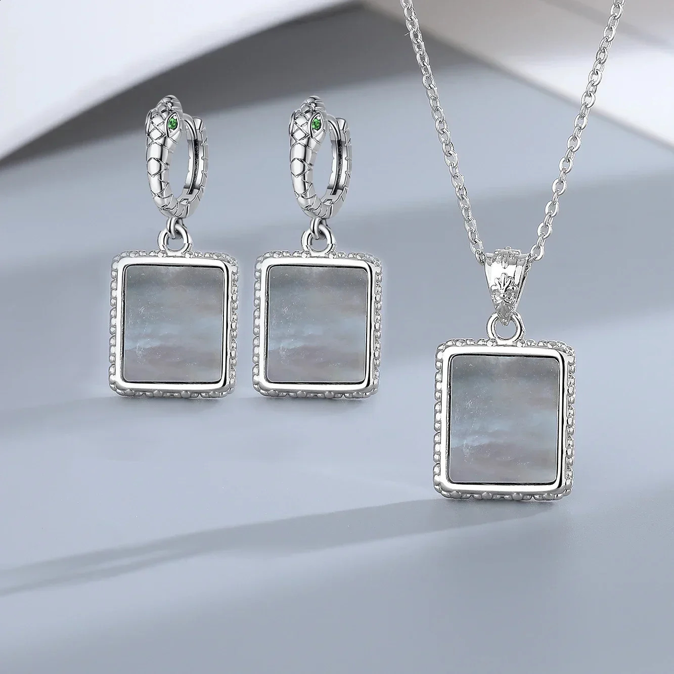 Gothic Women Long Necklace Set Classic Trend Engagement Wedding Jewelry Set Gifts 241226