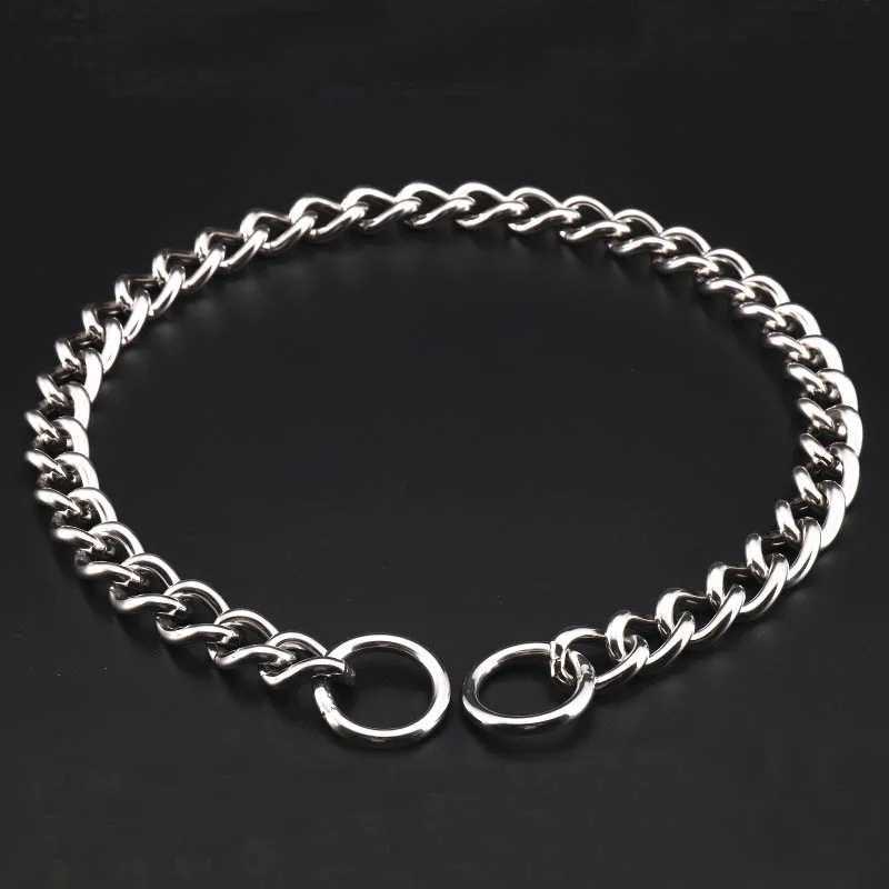 304 stainless steel P-chain for dog training suffocation collar for large dogs French Bulldog German Shepherd heavy-duty pet collar M241228