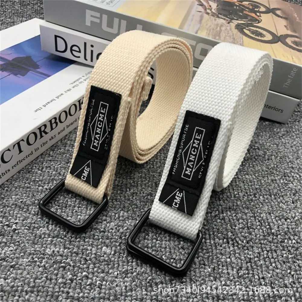 Simple Nylon Braided Belt Womens Luxury Design Braided Belt Double Loop Belt W241228