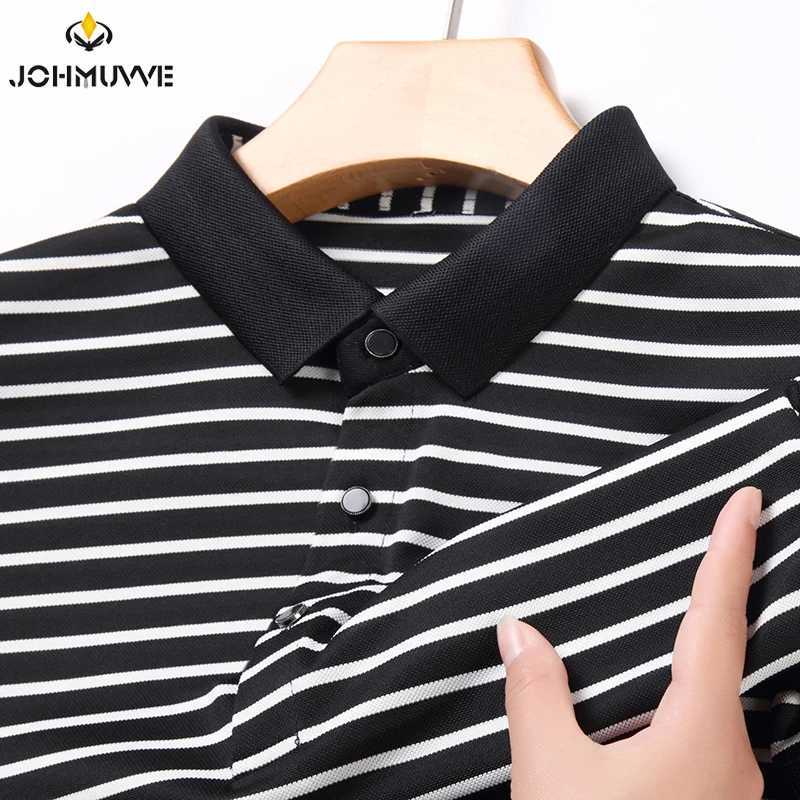2024 mens new striped cotton business casual short sleeved shirt shirt fashionable short sleeved comfortable breathable top X241228