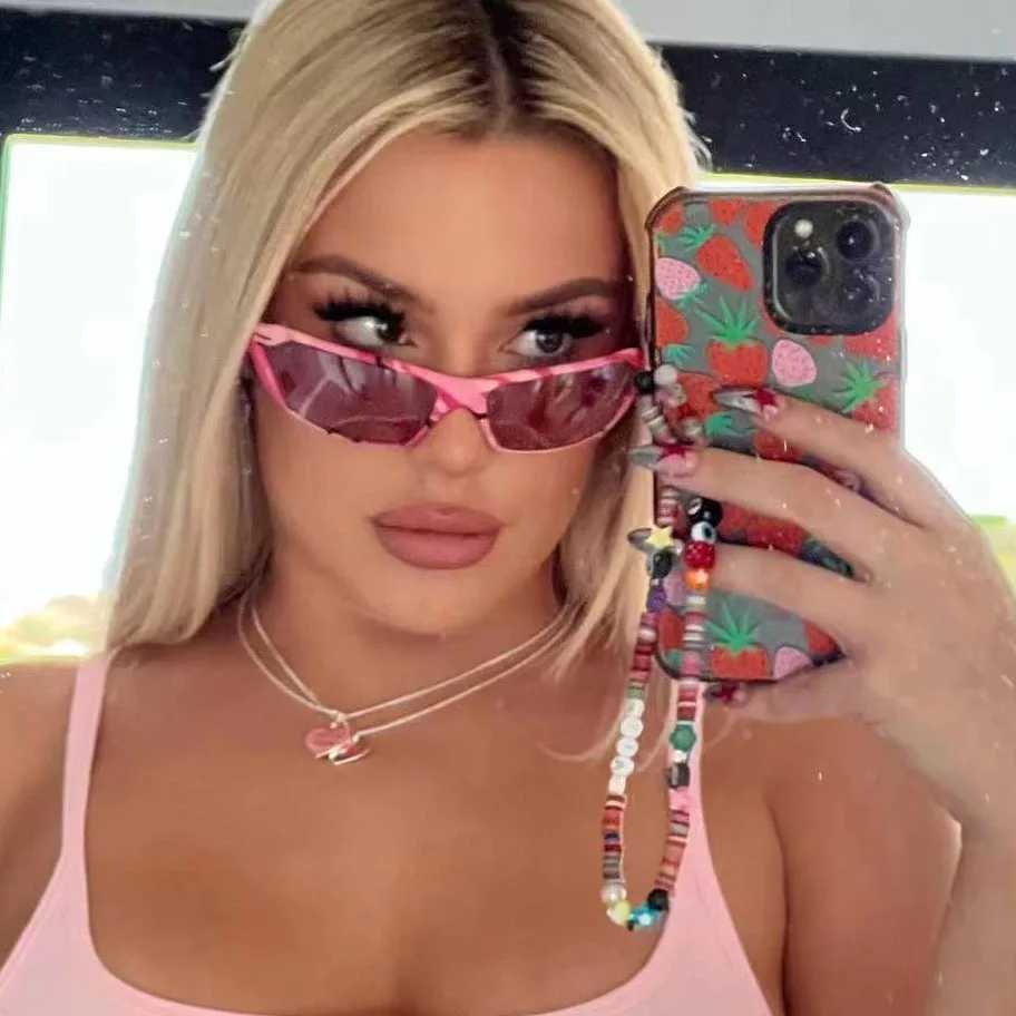 Europe and the United States new Millennium Spice Girls wind Y2K sunglasses simple irregular anti-ultraviolet sunglasses femaleXJ241228