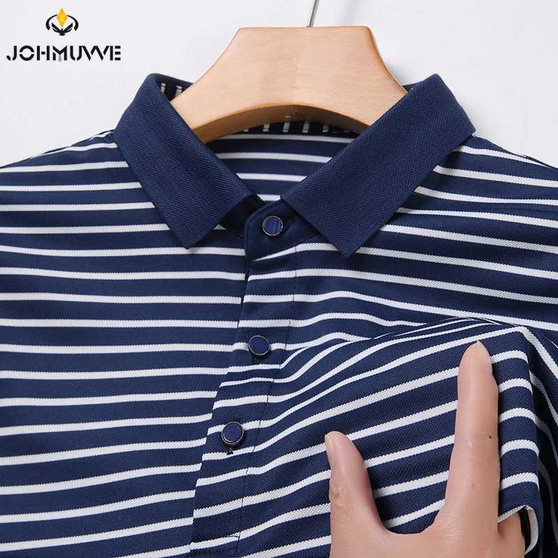 2024 mens new striped cotton business casual short sleeved shirt shirt fashionable short sleeved comfortable breathable top X241228