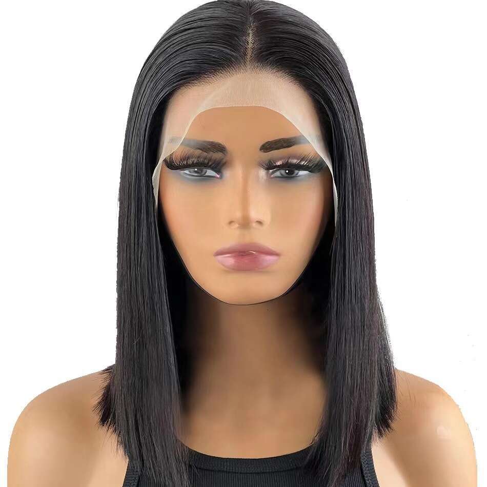 Full Human 13 * 4Bobo Front Lace Headband, Wig, Long Straight Hair Headband Kq2 Kq2