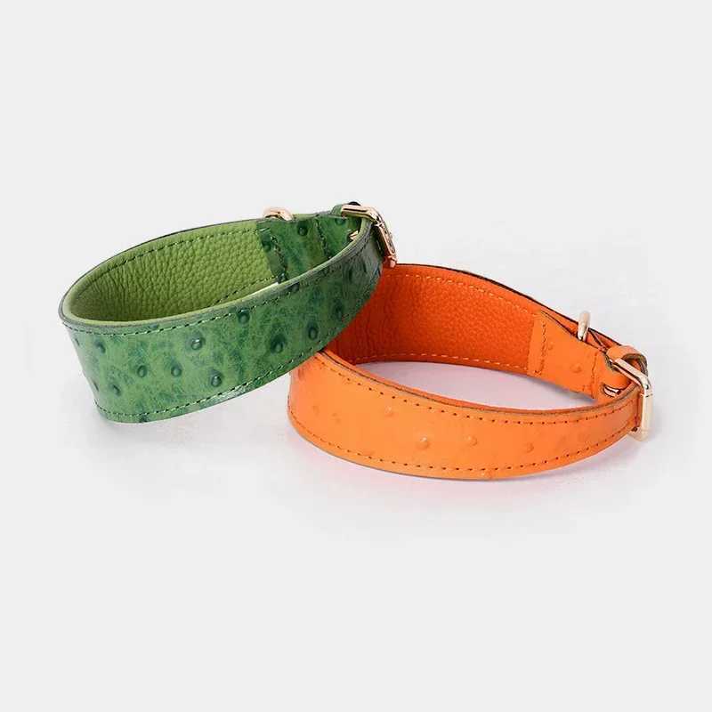 New Arrival Pet Supplies Custom Top Layer Cowhide Cat Collar Adjustable Genuine Leather Luxury Dog Collar Z241228