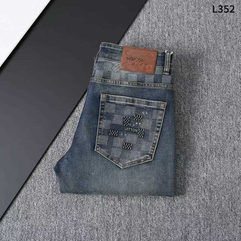 designers jeans Mens Jeans Designer spring and summer new vintage highend jeans mens fashion brand autumn stretch men slim straight pants high quality Asian size 294
