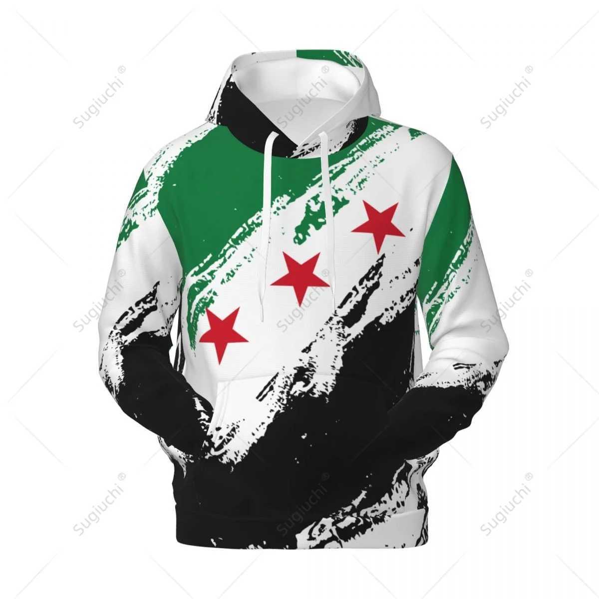 Unisex Syria Flag 1932-1963 Color Hoodie 3D Men Women Harajuku Sweatshirt Pullover Hoodies Polyester Casual X241228