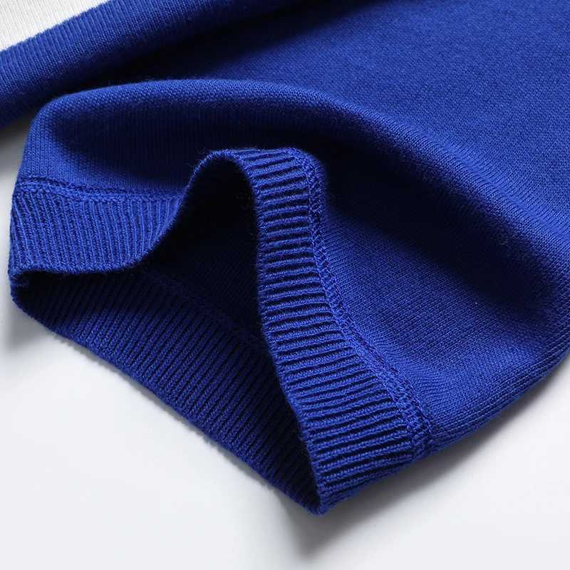 Mens Knit shirt Shirt Short Sleeve Business Casual Tee Shirts Breathable Summer Clothes Striped T-shirt Mens Retro Lapel Jumpers X241228