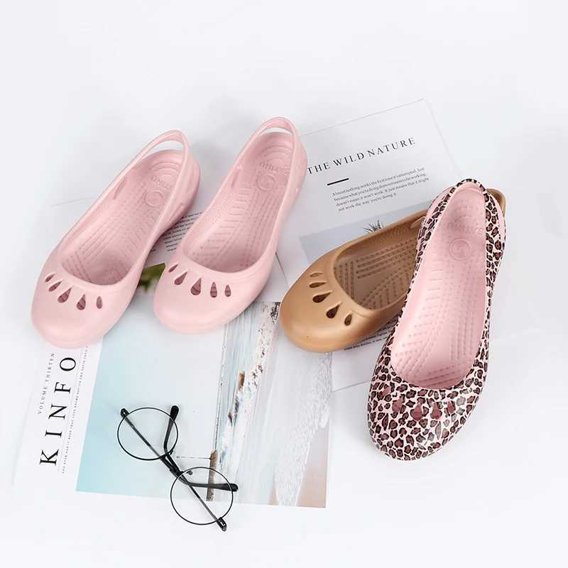 Certified Satihu Summer New Lightweight Anti Slip Hole Shoes Clog For Womens Flat Bottom Sandals Nurse Outdoor Beach Jelly M241227