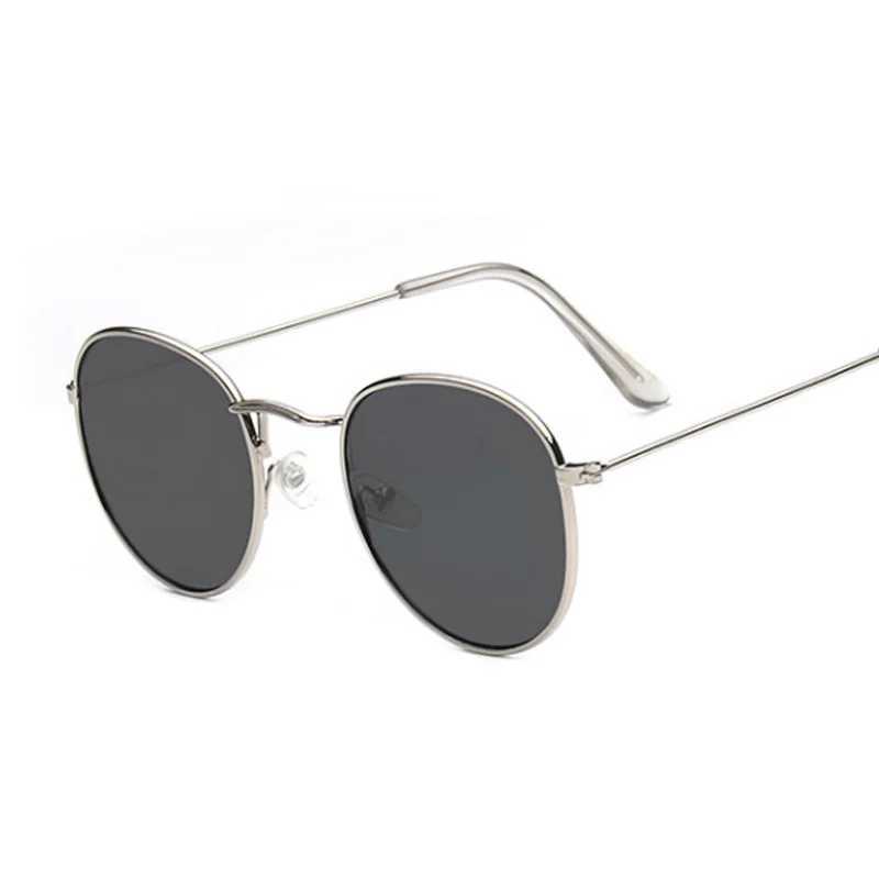 Vintage Small Round Sunglasses Woman Classic Retro Brand Design Sun Glasses Male Mirror Fashion Female Shades Lunette De Soleil W241228