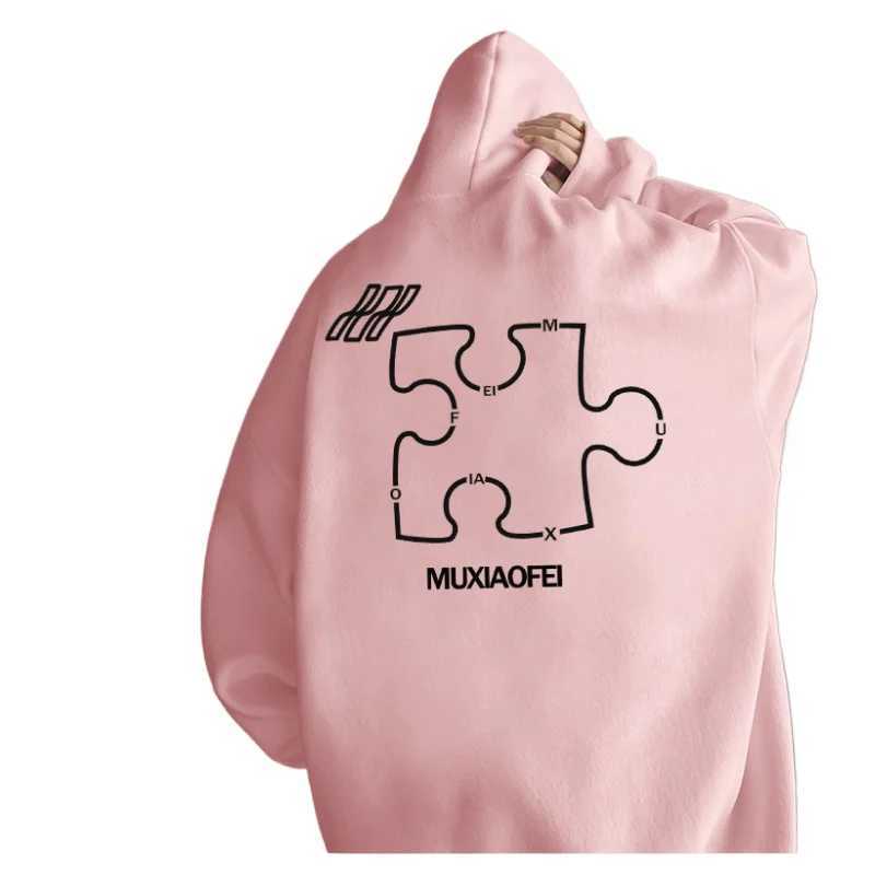 Mens Oversized Hoodie White With Hat 5XL Plain Hoodies for Men Letter Jigsaw Print Funny Man Casual Wear Hoody Male Sweatshirt X241228