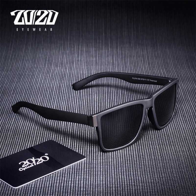 20/20 Classic Polarized Sunglasses Mens Driving Glasses Coating Black Frame Fishing Driving Glasses Mens Sunglasses PL278 W241228