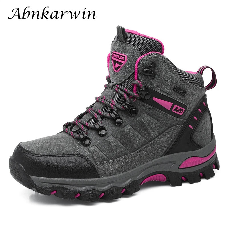 Winter Women Ankle Outdoor Trekking Boots Hiking Shoes Woman Mountain Climbing Treking Sneakers Wandelschoenen Botas Mujer 241228