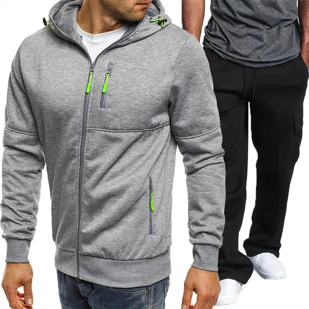 Autumn/Winter Sports Fitness Jacket Casual arm zipper sweatshirt Fashion trend Everyday mens suit 241227