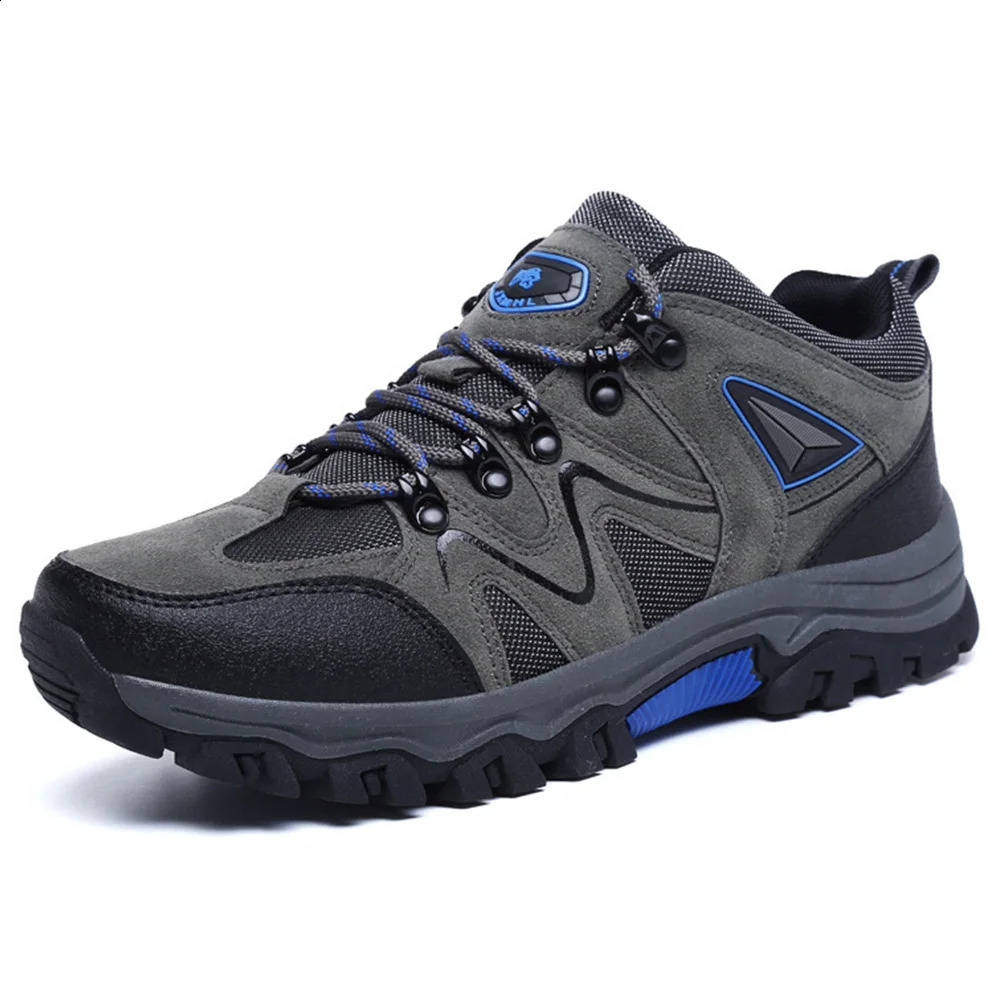 Men Hiking Shoes Non-Slip Walking Sneakers Suede Leather Climbing Shoes Field Walking Shoes Outdoor Trailing Shoes 241228