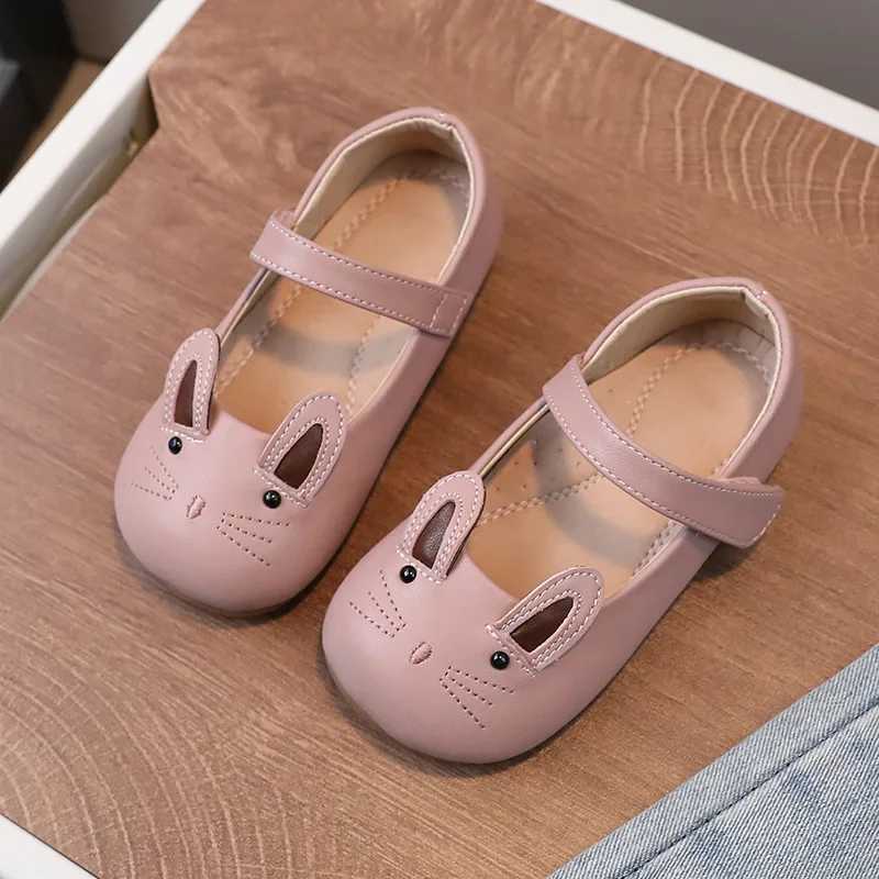 Spring Cat Baby Apartment Autumn Mary Jane Genuine Leather Childrens School Shoes Comfortable Arched Edge Childrens Shoes W241228