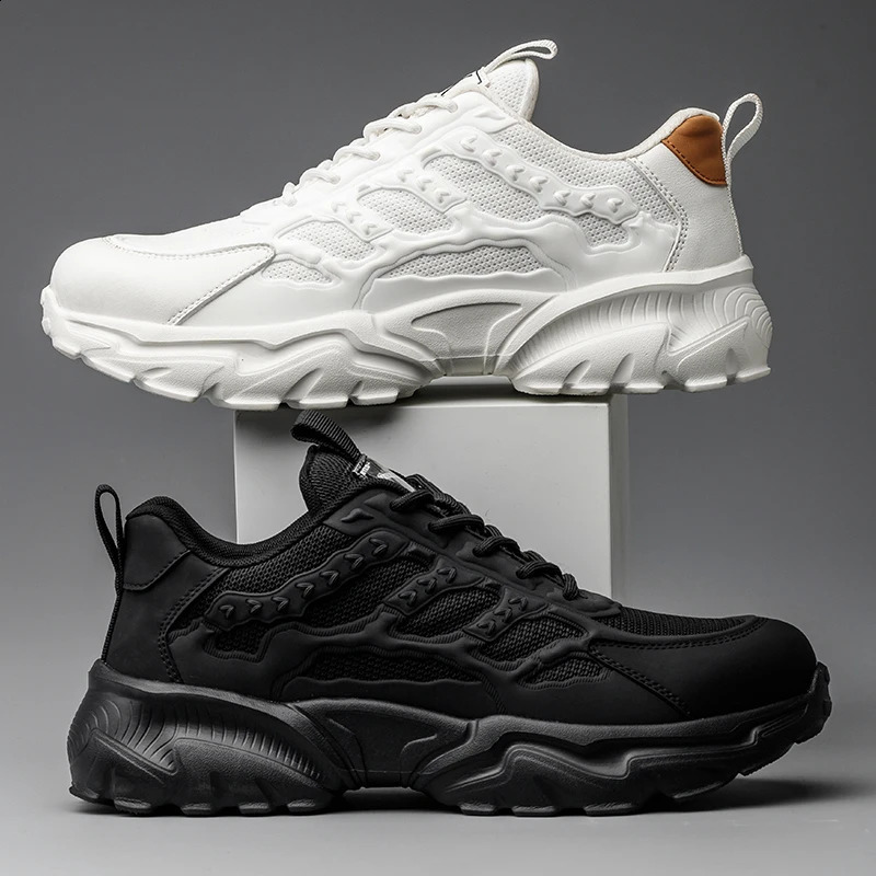 White Safety Shoes Men Steel Toe Boots Work Sneakers Antismash Antipuncture Indestructible Sport Protective 241223