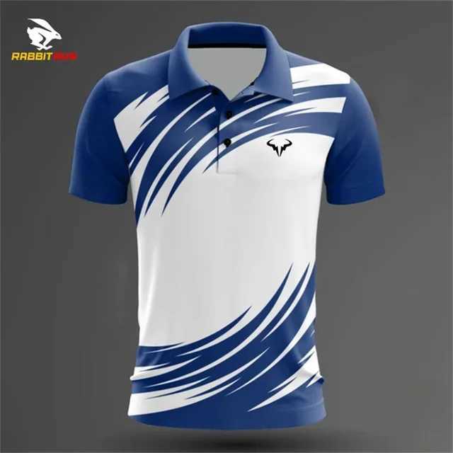 Sports mens shirt shirt mens printed sports table tennis badminton shirt fashionable womens standing loose sports shirt X241228
