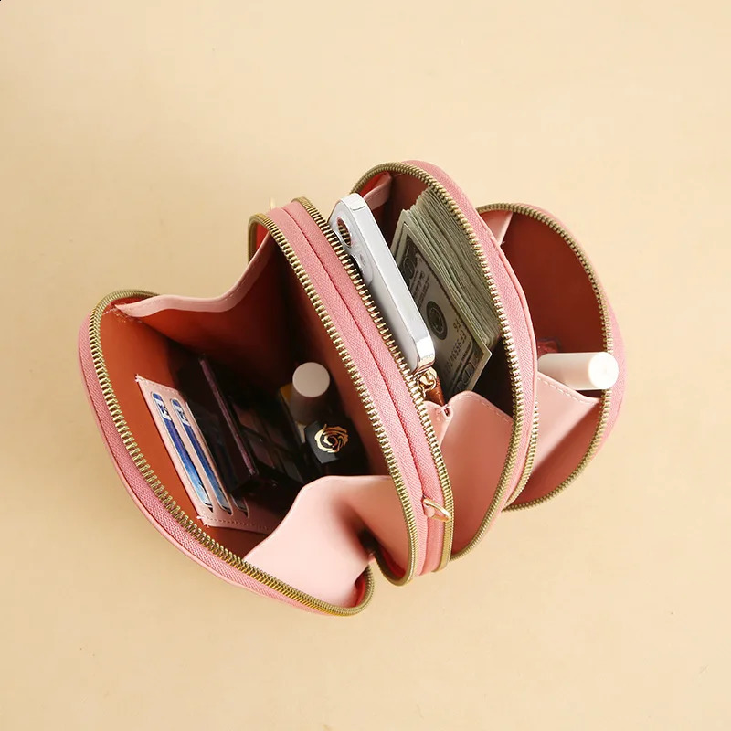 Large Capacity Lady Crossbody Cell Phone Bag Women Coin Purse Shoulder Clutch Bolsas Card Holder Multifunction Zipper Wallet 241227