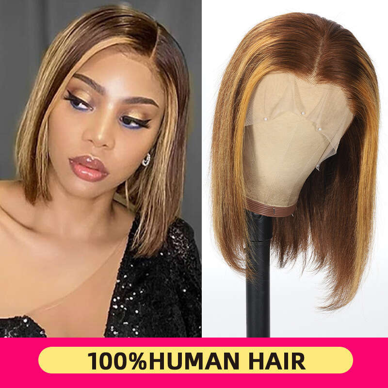 Front Lace Headband 13 * 4 Human Hair P427 Bob Wig Bob Hairstyle Kq2 Kq2