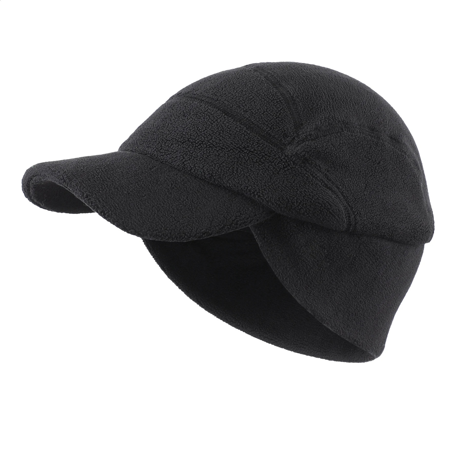 Connectyle Mens Women Winter Hat Soft Fleece Beanie Cap Foldable Earflaps Warm Baseball Hat Daily Outdoor Sport Unisex 241227
