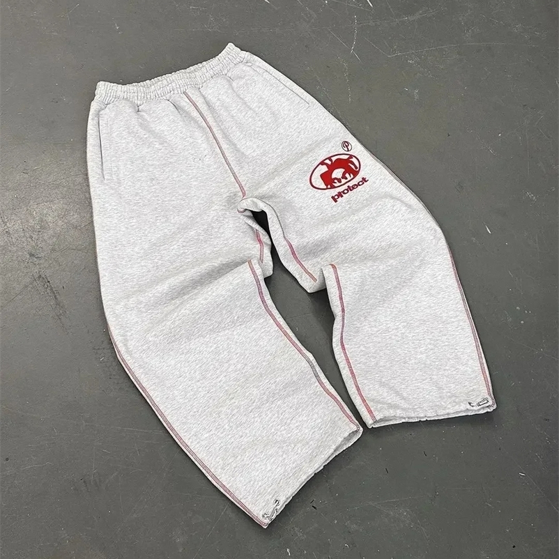 Retro Camo Sweatpants Y2K Pants Mens Womens Hip Hop Tactical Camo Baggy Casual Pants Gothic Elastic Waist Jogging Trousers 241226