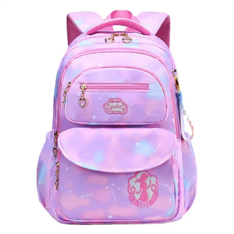 Children Girl Backpack School Bag Pink For Kid Child Teenage Schoolbag Primary Kawaii Cute Waterproof 241227