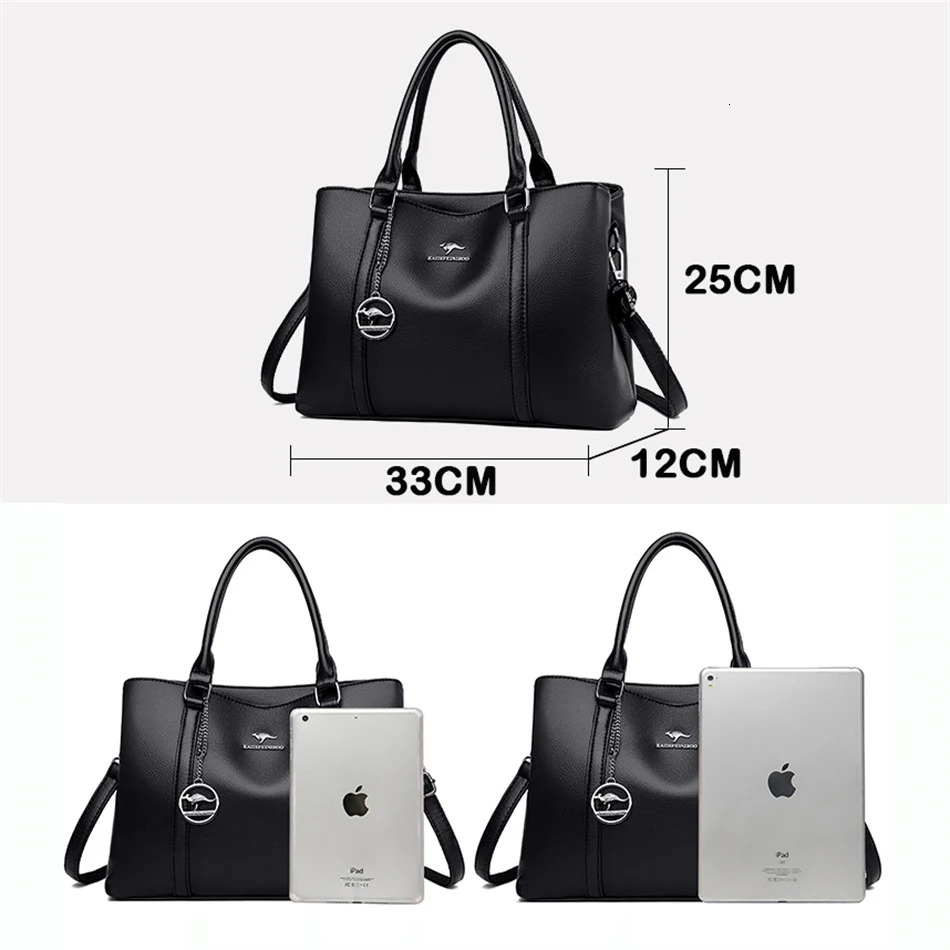 Genuine Brand Designer Women Bags High Quality Leather Shoulder Crossbody Messenger Tote Bag Large Handbag Purses