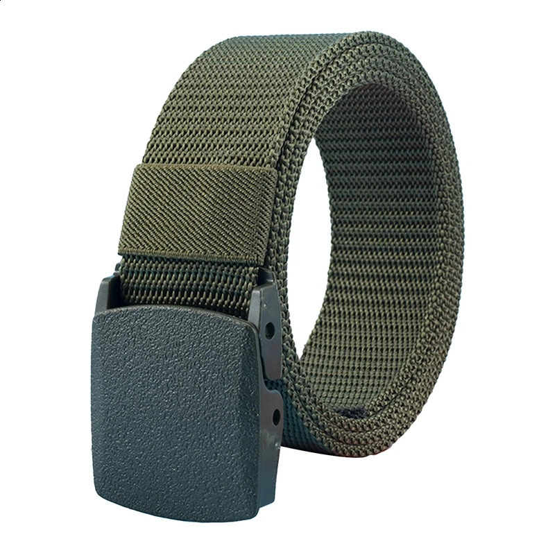 120cm Long Military Tactical Waist Belt Adjustable Plastic Buckle Nylon Belts Trousers Straps Men High Quality Pants Waistband 241225
