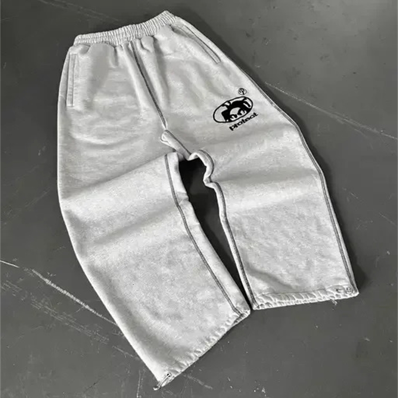 Retro Camo Sweatpants Y2K Pants Mens Womens Hip Hop Tactical Camo Baggy Casual Pants Gothic Elastic Waist Jogging Trousers 241226