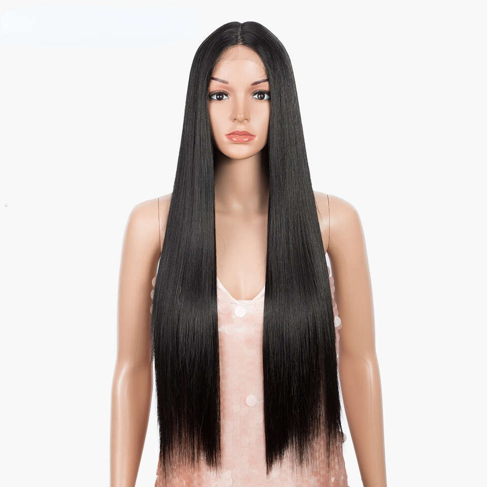 Front Lace Xuchang Rebecca Wig, 30 Inch Long Straight Synthetic Headband, Wigs Kq2 Kq2