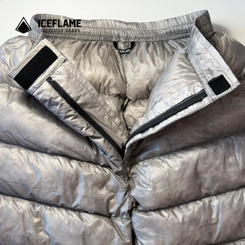 Ice Flame NXT 800FP Down Pants Outdoor Ultralight Grey Duck Down Pants Portable Camping Hiking Thermal Inner UNISEX 241227