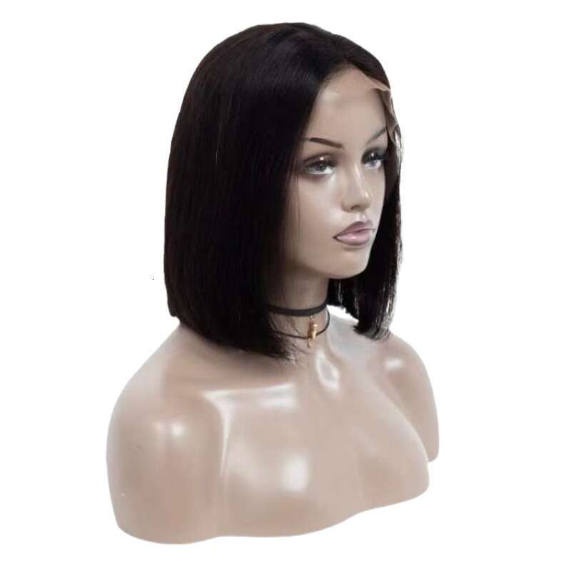 180 Density Bob Wigs Human Hair Front Lace Real Wig Headband Kq1 Kq1