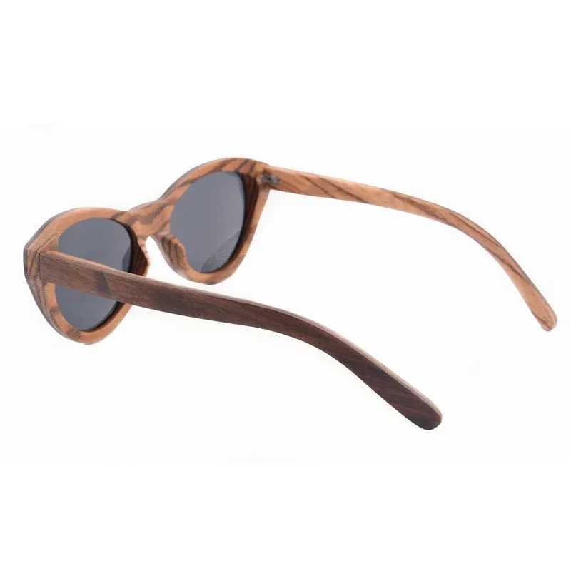 Shinu Brand Sunglasses Polarized Women Design Vintage Handmade Nature Wooden Sunglasses Men Cat Eyes Sun Glasses ShadesXJ241228
