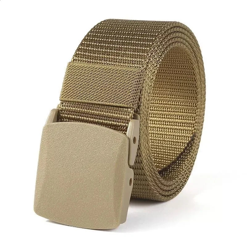 Mens Belt Outdoor Casual Canvas Metal Free Training Nylon Tactical With Pants Jeans Sports Belts For Men Women 241225