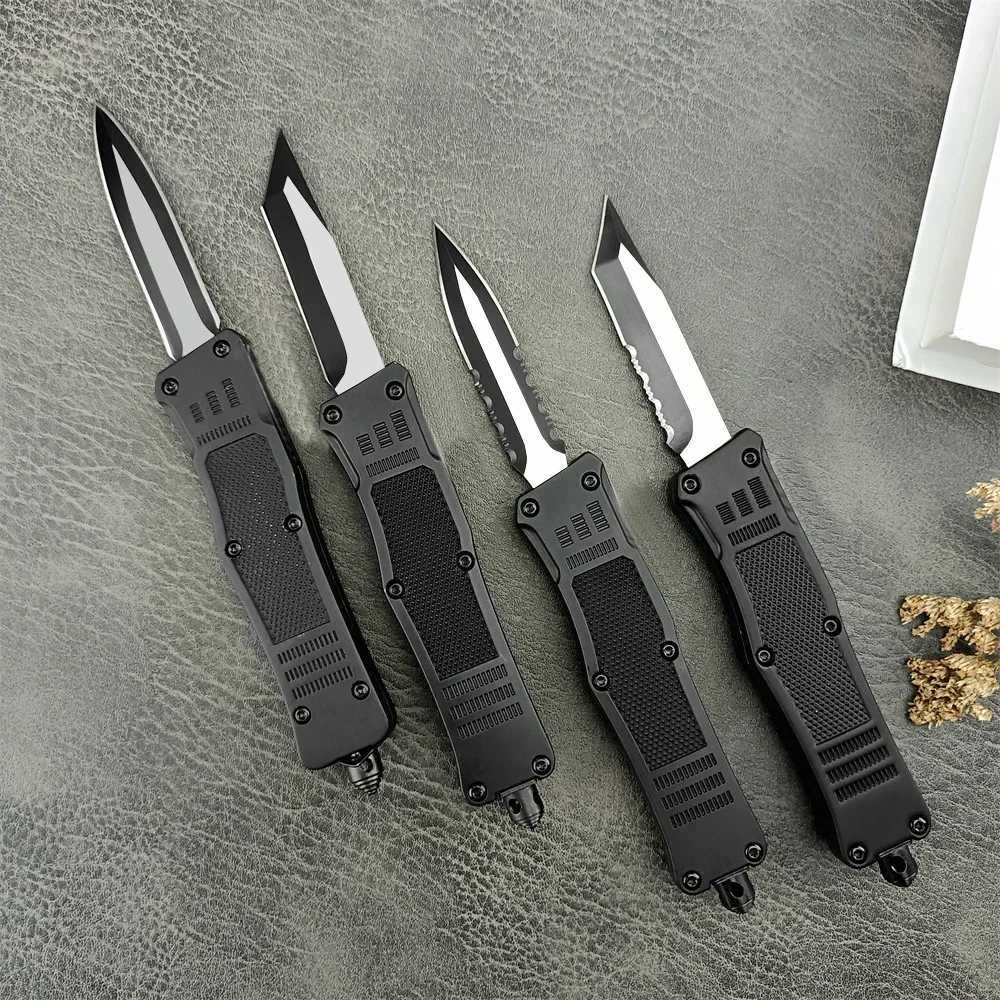 Tactical Mini Pocket Knife 44C Steel Blade Zinc Alloy Hand Everyday Carry Self Dense Hunting Cam Tool Man GiftXJ241228