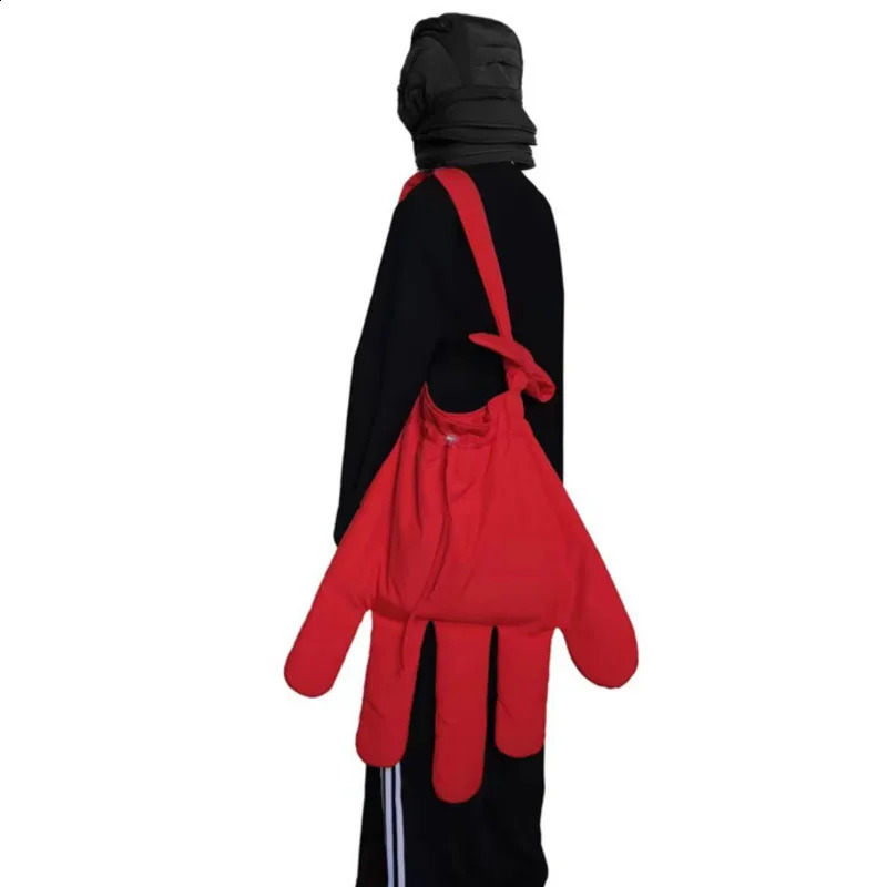 Fashion Red Nylon Workwear Gloves Crossbody Bag Cute Travel Purse Women Couple Shoulder Bags Leisure Classical Y2k Tote 241223