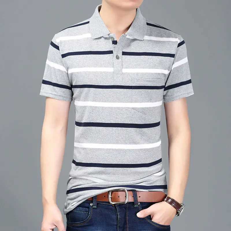 Liseaven Men Striped shirt Shirt Summer Short Sleeve shirts Mens Shirt Tops Tees Brand Camisas Clothing for Men X241228