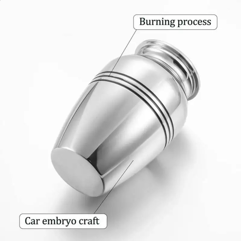 Striped cremation urn for human ashes pet ashes keepsake small stainless steel ashes holder funeral ashes memorial container 250106