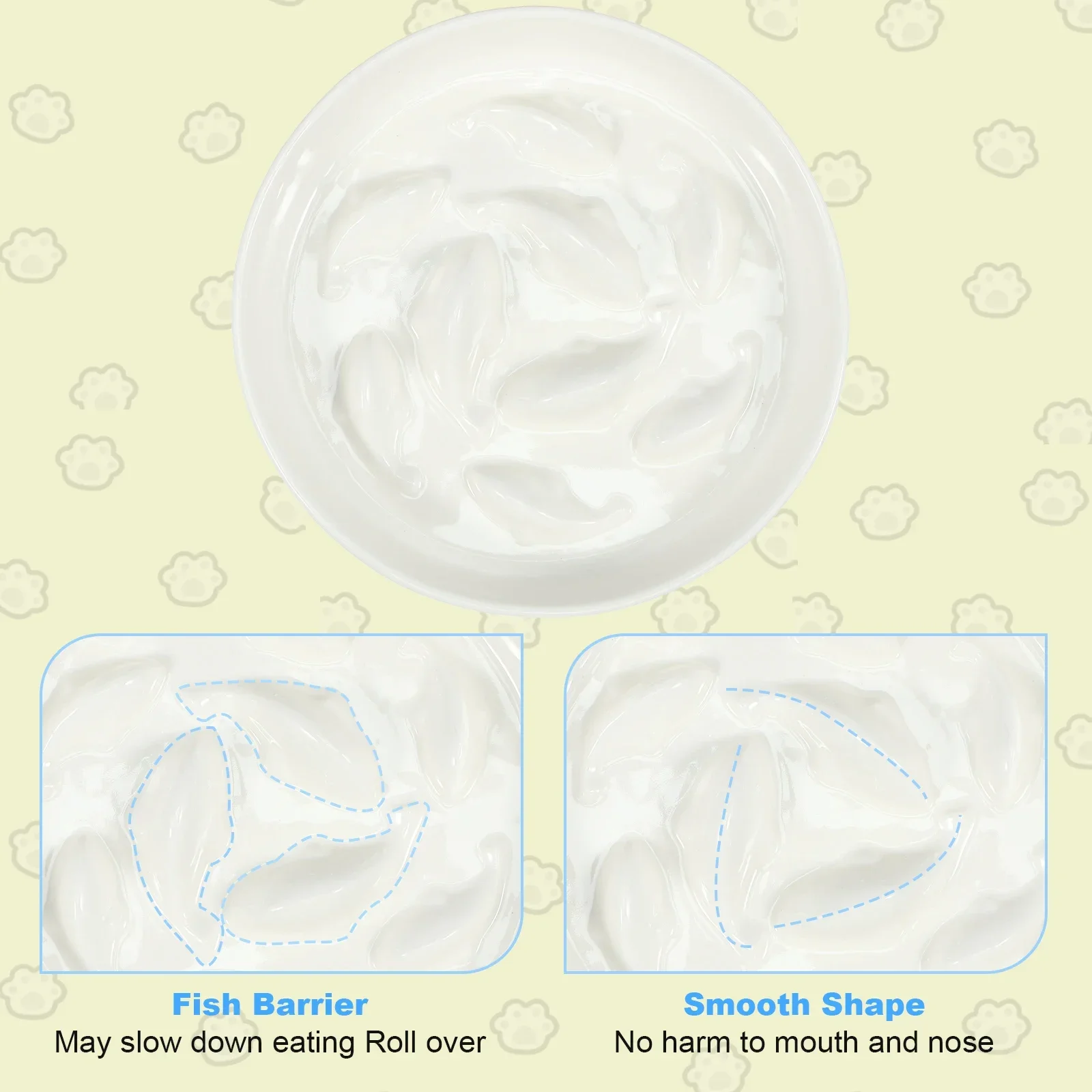 880689 Non-Steel Cat Bowl Material Dwe74 Quality Determination, No Harmful Substance Quality, Not Easy To Cause Cat's Reaction