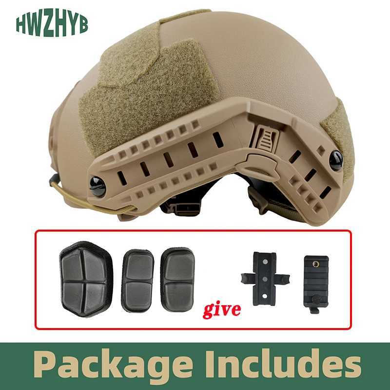 BOOIU Rapid Tactical Helmet FAST Riot Helmet ABS New Sports Outdoor PJ Air Gun Hunting Shooting CS Protective Equipment W241228