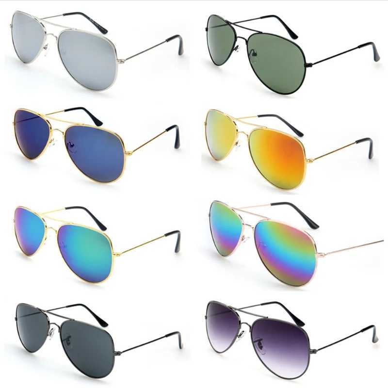 Unisex Classic Mens Sunglasses for Women Classic Pilot Style Gradient Mirror Lens Retro Driving Sun Glasses Reflective Lens W241228