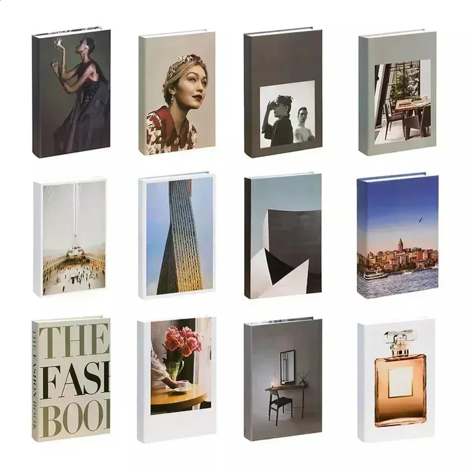 Modern Soft Book Decoration Simulation Fashion Book Home Decor Club el Model Room for Womens Living Room Props 241227