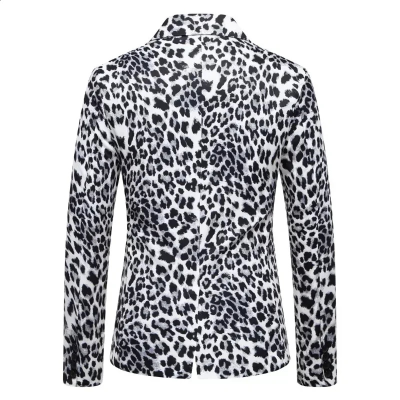 mens tops leopard print fashion trend jackets mens party dress jackets 241227