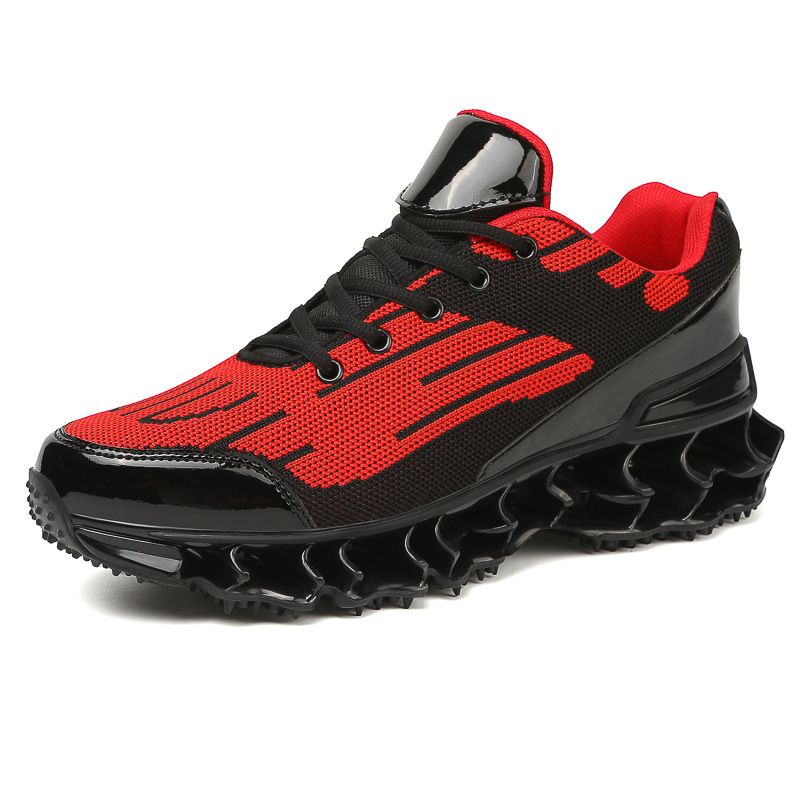 Men Sports Shoes New Fashion Thick Sole Chunky Heel Breathable Versatile Blade Shoes Running Training Sneakers Triple White Grey Red Free shipping