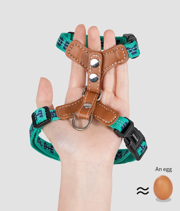 Cat Harnesses Suspenders Set Comfortable Reflective I-font Structure Anti-Break Adjustable Cat Leash 241227