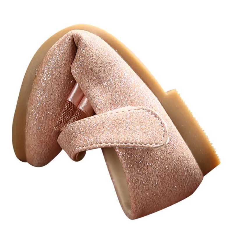 Spring Childrens Lace Bow Princess Shoes Toddler Girls Ballet Flats Shoes Girls Color Sequins Leather Soft Sold Shoes For 1-6T W241228